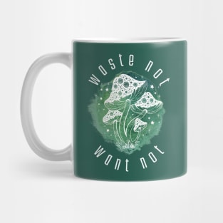 “Waste Not Want Not” Mushroom Mug